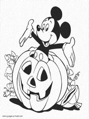 disney halloween printable coloring pages