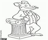 Geronimo Stilton Colorir Periodista Journalist Ausmalbilder Jornalista Imprimir sketch template