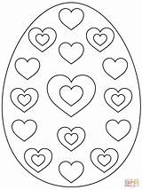 Easter Egg Coloring Pages Hearts Printable Eggs Pattern Color Heart Supercoloring Print Book Culture Arts Coloringpagesonly Kids Choose Board sketch template