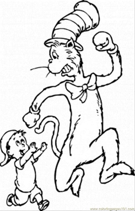 cat   hat printable coloring pages hubpages
