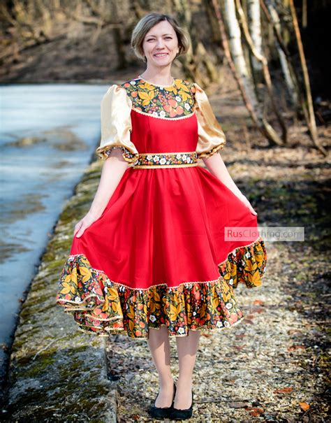 russian dance costume khokhloma