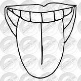 Tongue Drawing Outline Clipart Getdrawings Drawings Therapy Classroom sketch template
