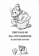 Potter Beatrix Tittlemouse sketch template