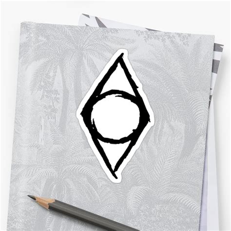 thieves guild shadowmark sticker  lequack redbubble