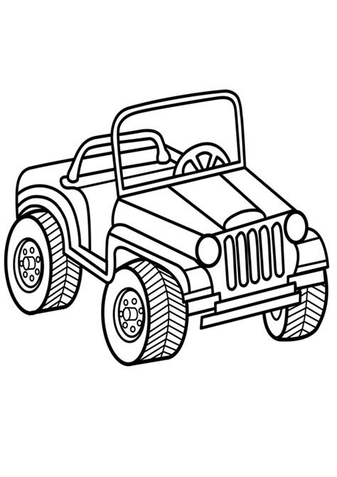 coloring pages jeep coloring page  kids