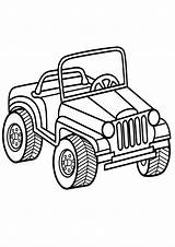 Coloring Pages Jeep Kids Fill sketch template