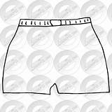 Boxer Outline Watermark sketch template
