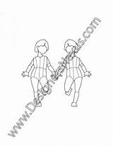 Croqui Toddler Fashion Childrens Pose Walking Front Kids V6 Croquis Templates Children Template sketch template