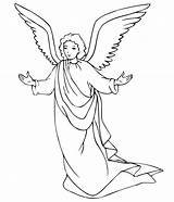 Angels sketch template