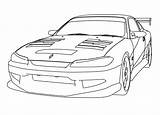 Silvia S15 sketch template