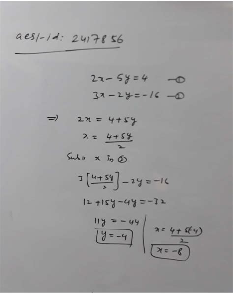 solve  system  linear equations