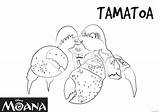 Moana Coloring4free sketch template