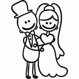 Casados Recien Colorare Sposa Sposo Disegni Vinilo Vinilowcost Printmania sketch template