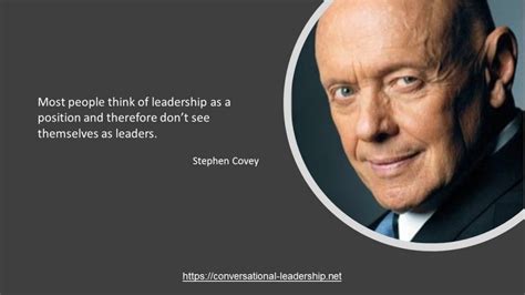 stephen  covey conversational leadership