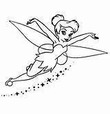 Pages Coloring Tinklebell Getcolorings Tinkerbell sketch template