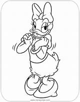 Daisy Duck Coloring Pages Disney Disneyclips Cute Princess sketch template