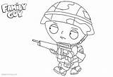 Stewie Coloring Pages Guy Family Weapon Printable Kids sketch template