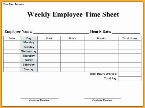 employee lunch break schedule template   templates bankhomecom