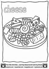 Coloring Cheese Pages Mouse Animals Printable Popular sketch template
