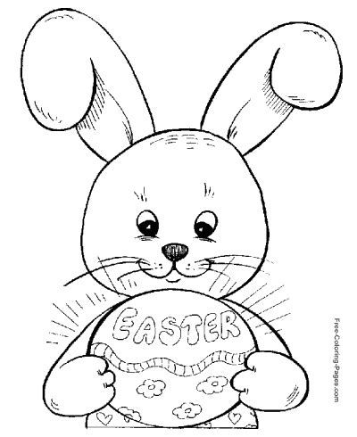 printable easter coloring pages  preschoolers