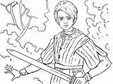 Coloring Pages Colouring Thrones Game Arya Stark Book Adult Printable Books Sheets Drawings Save Choose Board sketch template