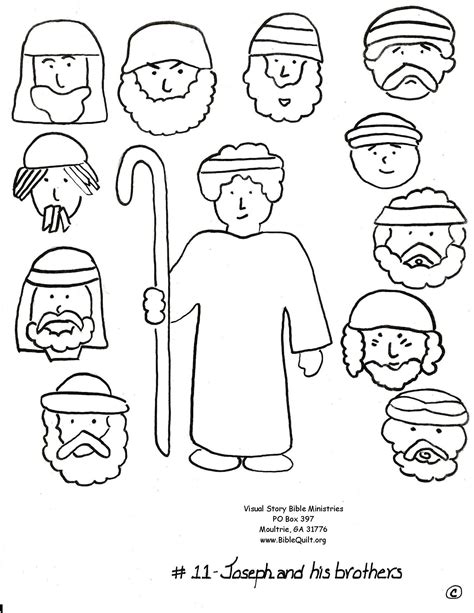coloring pages joseph forgives  brothers