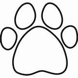 Paw Coloring Print Pages Dog Clip Search Google Paws Bear Silhouette Prints Clipart sketch template
