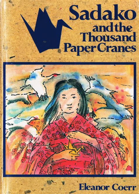 library  rescued books sadako   thousand paper cranes
