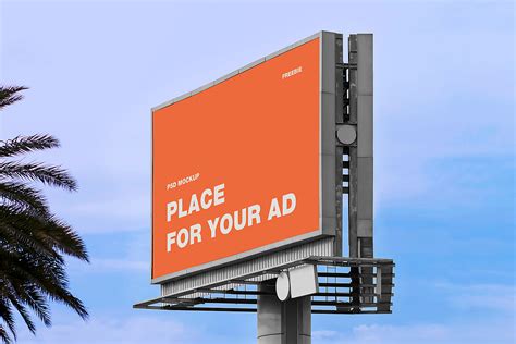 outdoor advertising billboard mockup  mockup world