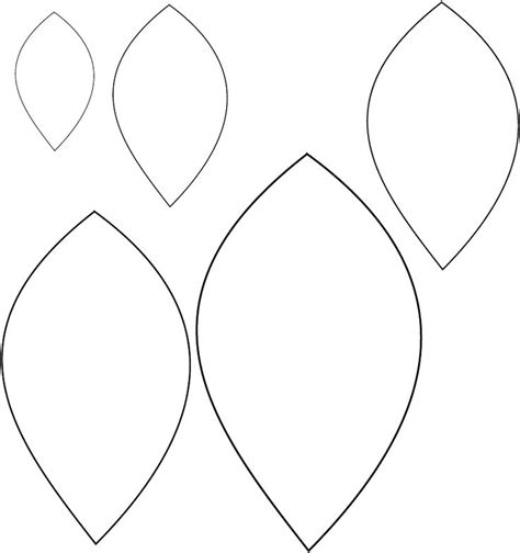 printable  paper leaf template