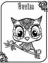 Coloring Baby Owl Color Print Owls Pages Sheet Magdalena Denis 2nd November sketch template