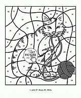 Color Kids Number Coloring Pages Numbers Adults Printables Cat Adult Mandala Drawing Education Printable Wuppsy Worksheets Math Grade Fall School sketch template