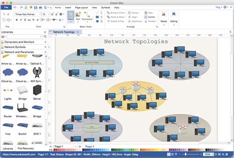 network diagram alternative  microsoft visio  mac
