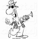 Jazz Coloring Pages Band Cartoon Music Musician Getcolorings Getdrawings sketch template