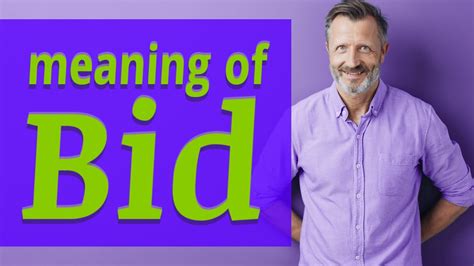 bid meaning  bid youtube
