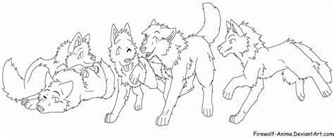 anime wolf coloring pages clip art library