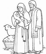 Holy Family Coloring Clipart Pages Library Joseph Mary Draw sketch template