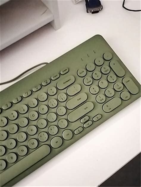 vintage green keyboard  keys wired gaming keyboard modern etsy uk