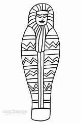 Mummy Coloring Pages Sarcophagus Drawing Kids Printable Egyptian Template Print Coffin Mummies Egypt Cool2bkids Drawings Ancient Process Templates Mummification Sketch sketch template