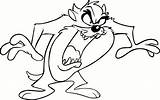 Devil Tasmanian Tunes Looney Cricut sketch template