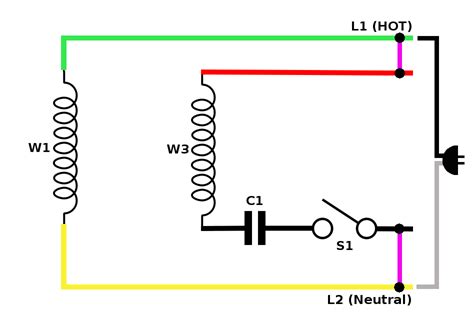 hyderabad institute  electrical engineers wiring diagram   single phase motor  capacitor