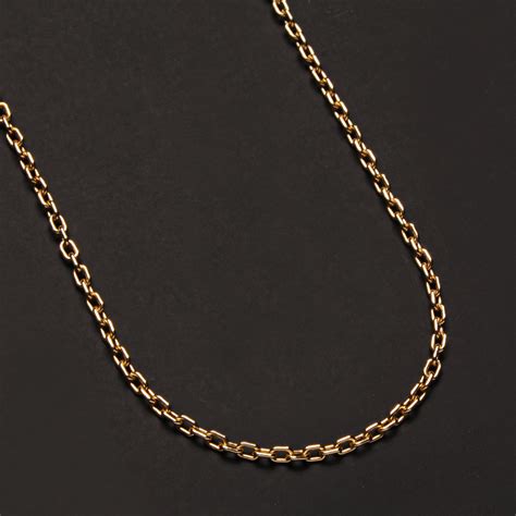 cable chain necklace gold filled small    smith touch