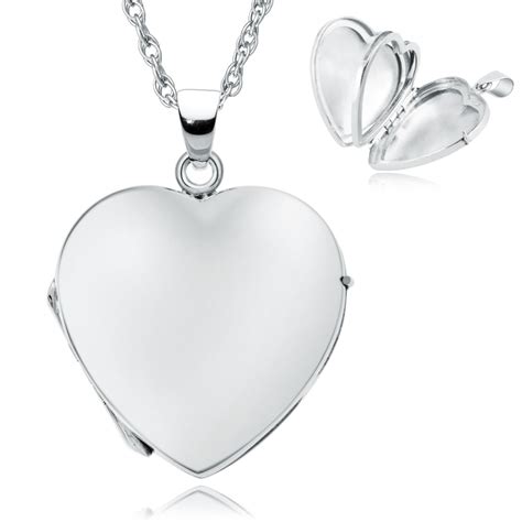 heart shaped sterling silver  photo locket   personalised