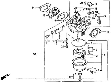 small engine carburetor parts diagram
