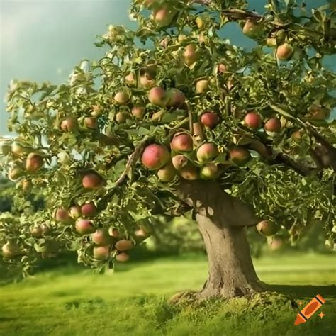 apple tree   orchard  craiyon