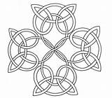 Coloring Celtic Cross Library Clipart Line Clip sketch template