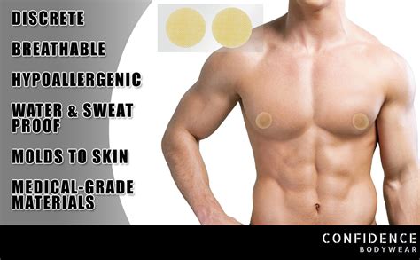 confidence bodywear nipple cover for men chest binder alternative