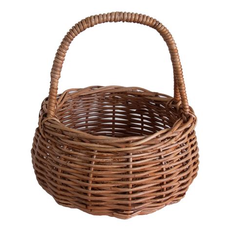 traditional rattan egg basket