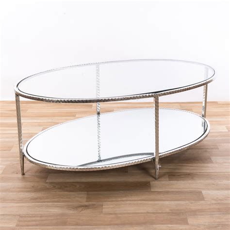 Gin Shu Silver Mirrored Coffee Table Coffee Tables