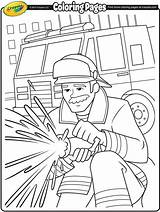 Coloring Firefighter Crayola Pages Fire Firefighters Color Sheets Kids Printable Sam Thank Drawing Fighting Fireman Colouring Feuerwehrmann Truck Cartoon Firemen sketch template